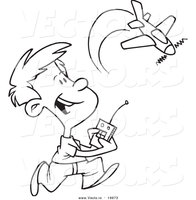 vector-of-a-cartoon-boy-playing-with-a-remote-control-airplane-outlined-coloring-page-by-toonaday-19973.jpg